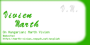 vivien marth business card